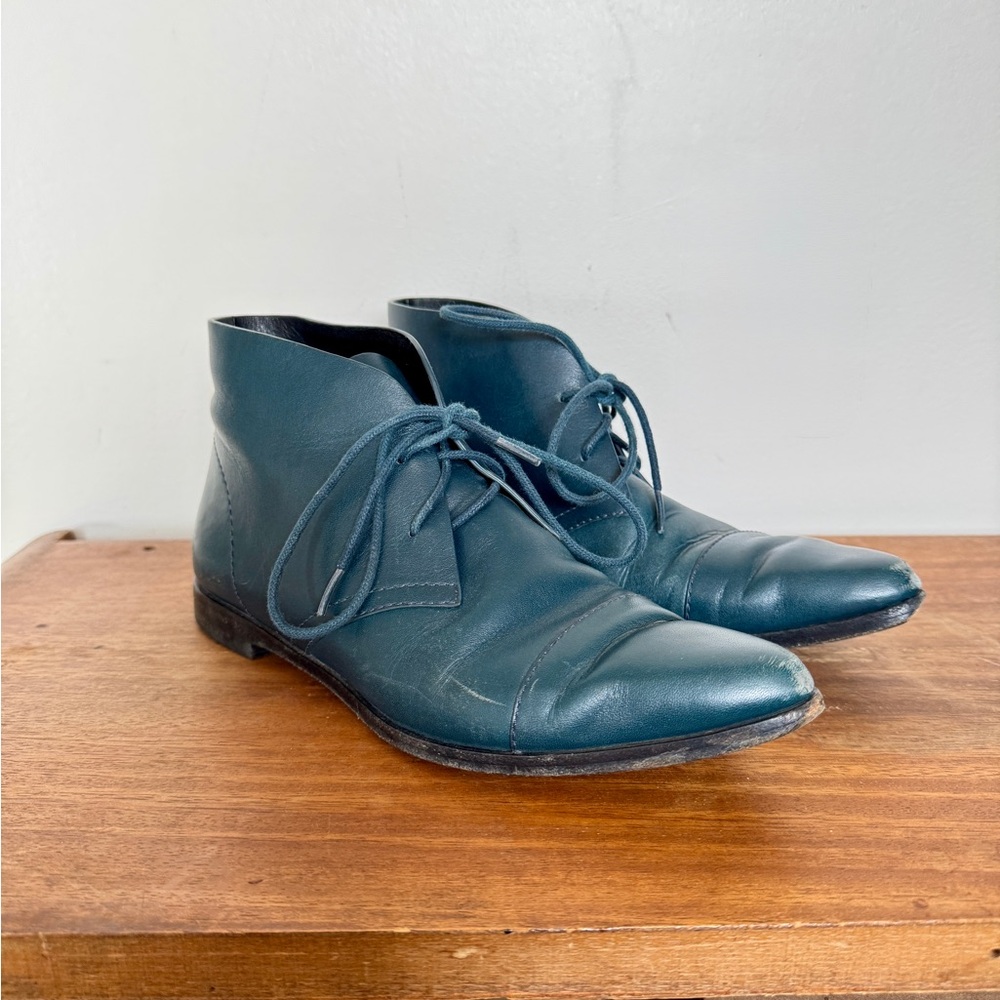 Alexander Wang Dark Teal Ankle Boots
